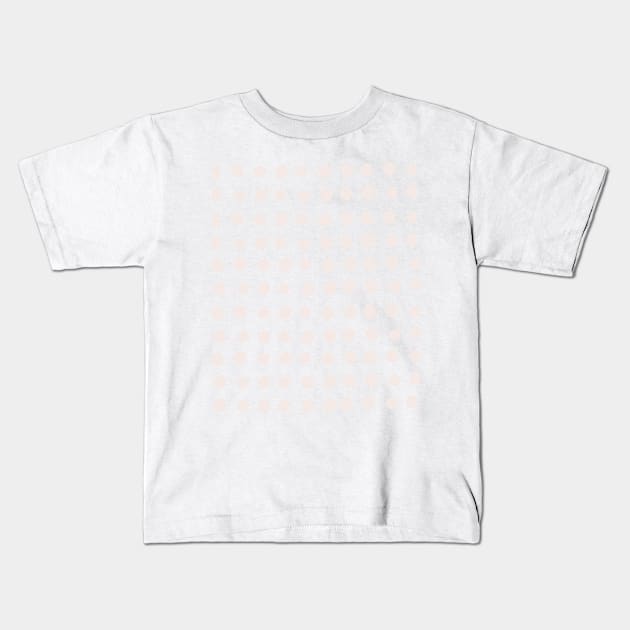 Neutral Patel Pink Abstract Terrazo Circle Shapes Marble Pattern Kids T-Shirt by zedonee